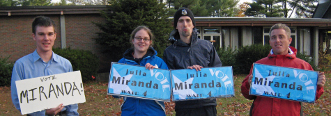 Election Day Sign Holding